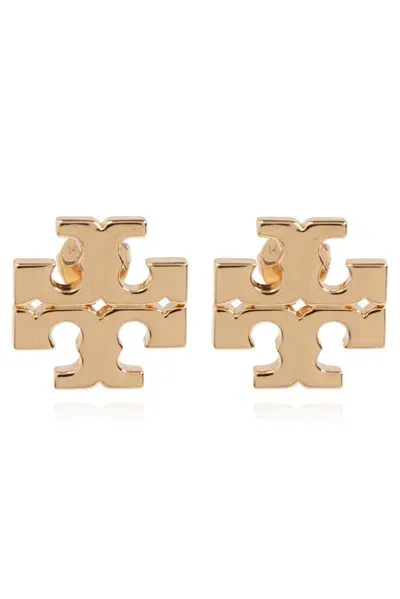 Tory Burch Eleanor Stud Earrings In Tory Gold