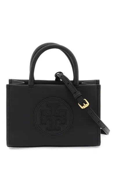 Tory Burch Ella Bio Mini Tote Bag In Black (green)