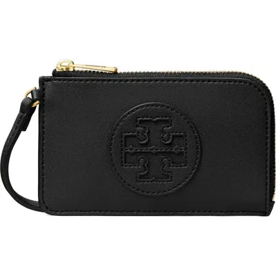 Tory Burch Ella Bio Zip Card Case In Black