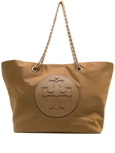 Tory Burch Ella Chain Tote Bag In Brown