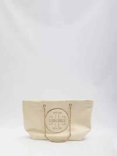 Tory Burch Ella Chain Tote Bag In Beige