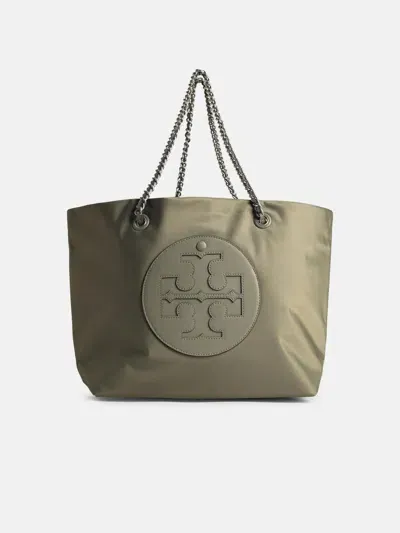 Tory Burch 'ella' Green Nylon Shopping Bag