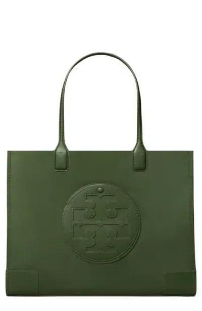 Tory Burch Ella Nylon Tote In Basil