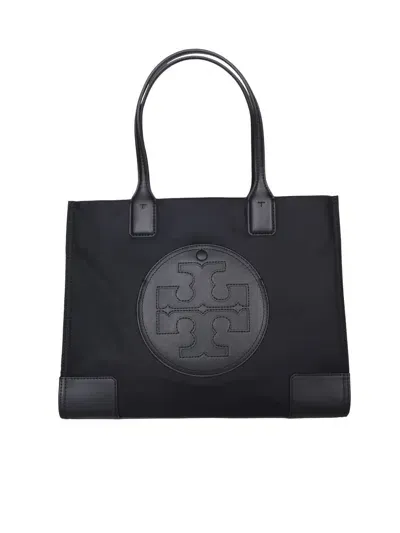 Tory Burch Ella Small Black Tote Bag