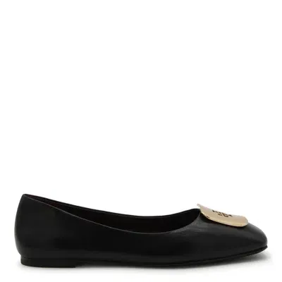 Tory Burch Flat Shoes In Black