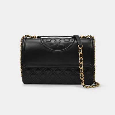 Tory Burch Fleming Convertible Shoulder Bag In Black