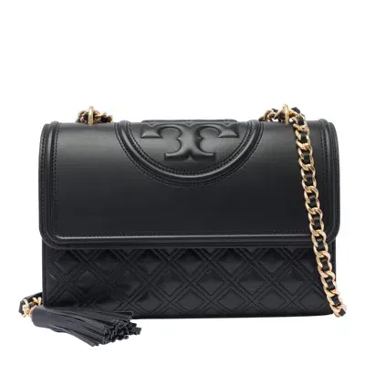 Tory Burch Fleming Shoulder Bag In Black