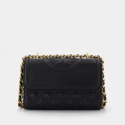 Tory Burch Fleming Small Hobo Bag In Black