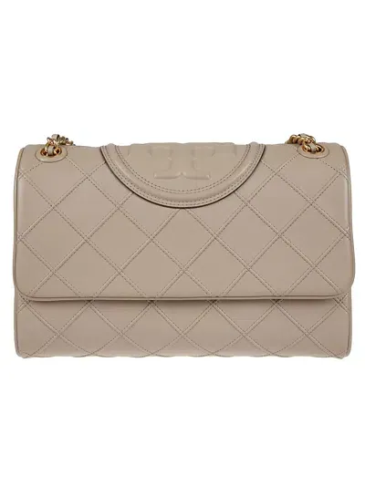 Tory Burch Fleming Soft Small Convertible Shoulder Bag In Beige