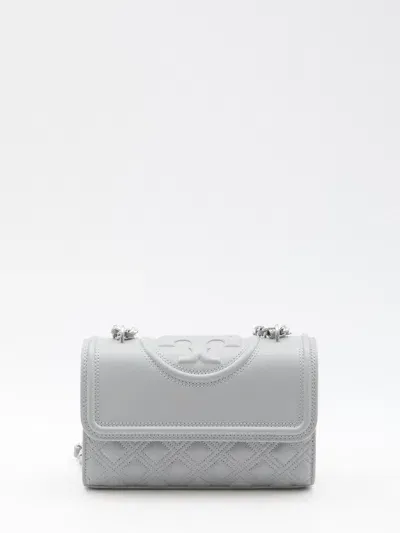 Tory Burch Fleming Soft Grain Small Convertible Bag In Slate