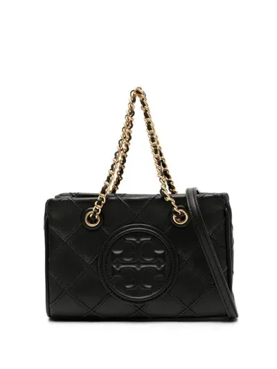 Tory Burch Fleming Soft Mini Chain Tote In Black