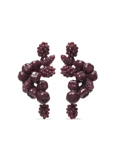 Tory Burch Fruit Earrings In Red