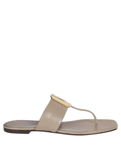 Tory Burch Georgia Sandalo Infradito In White