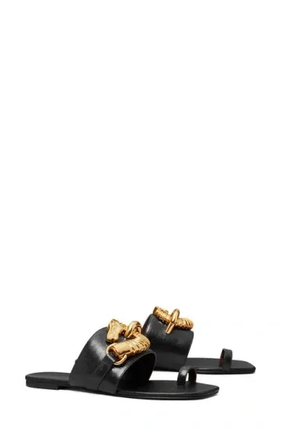 Tory Burch Jessa Toe Loop Sandal In Perfect Black