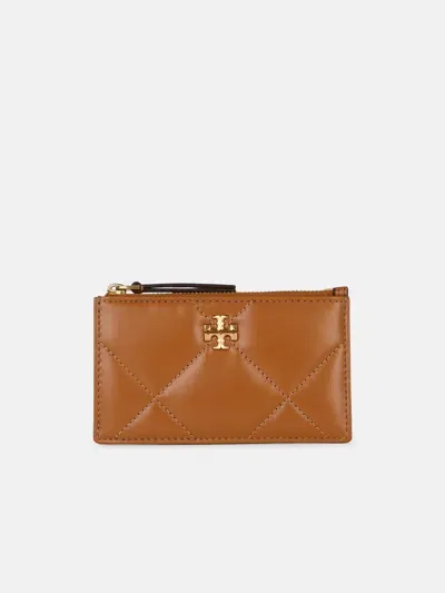 Tory Burch 'kira' Brown Leather Wallet In Marrón