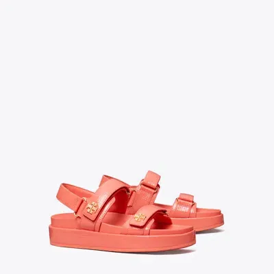 Tory Burch Kira Burch Sandal In Coral Crush