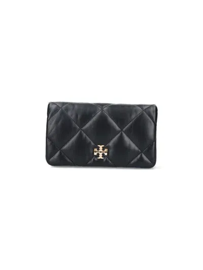 Tory Burch 'kira' Chain Wallet In Black  