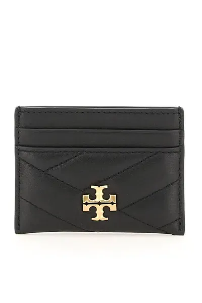 Tory Burch Kira Chevron Cardholder In Black