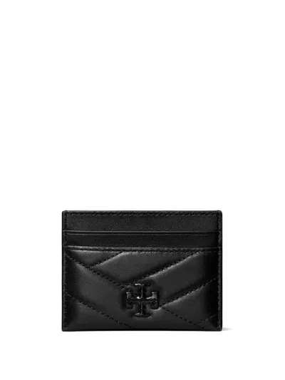 Tory Burch Kira Chevron Cardholder In Black