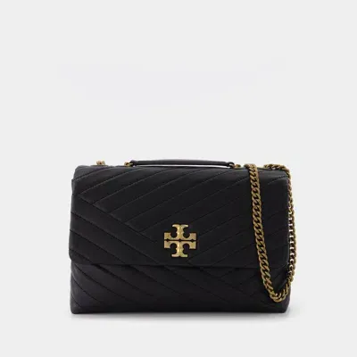 Tory Burch Kira Chevron Convertible Shoulder Bag In Black