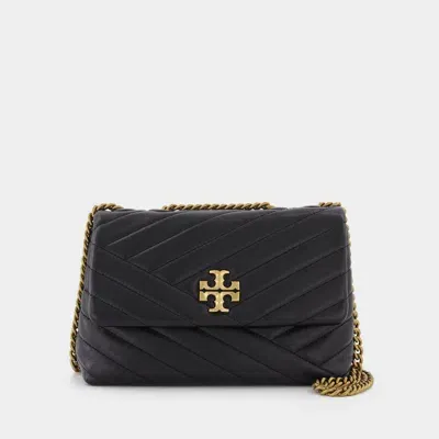 Tory Burch Kira Chevron Small Hobo Bag In Black