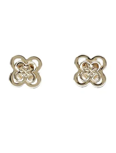 Tory Burch Kira Clover Stacked Stud Earring In Gold