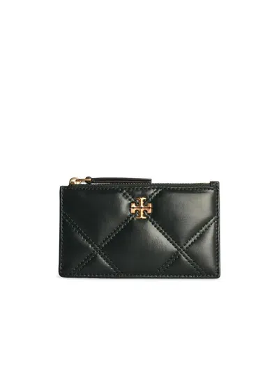 Tory Burch 'kira' Dark Green Leather Card Holder