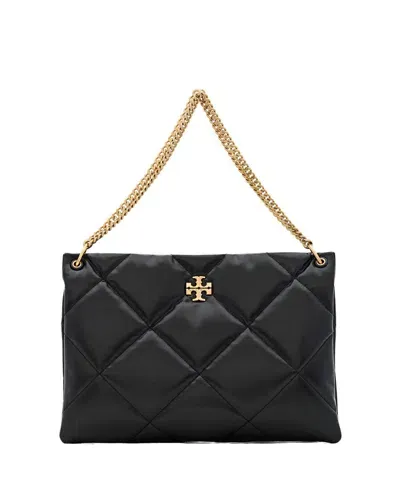 Tory Burch Kira Diamond Quilt Shoulder Bag In Black