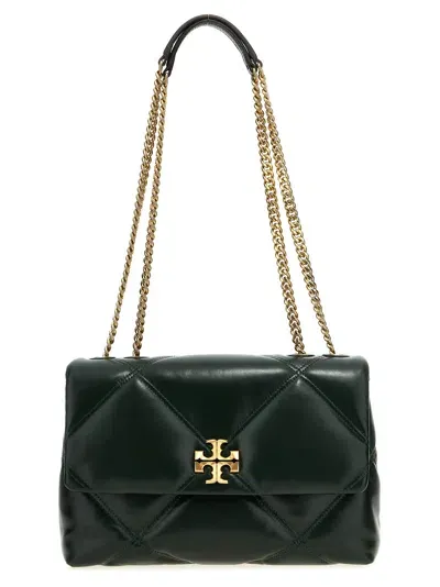 Tory Burch Kira Diamond Quilt Shoulder Bags In Green