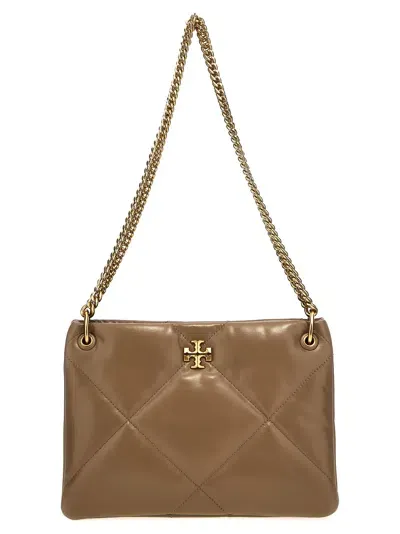 Tory Burch Kira Diamond Quilt Small Shoulder Bag-tu Nd  Female In Gray