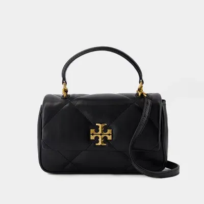 Tory Burch Kira Diamond Top Handle Bag In Black