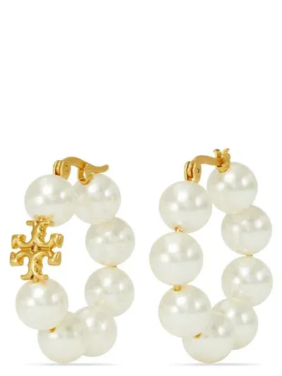 Tory Burch Kira Earrings In White