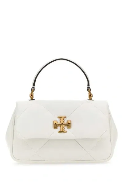 Tory Burch Kira Foldover Top Tote Bag In White