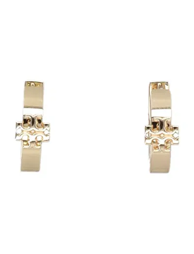 Tory Burch Kira Huggie Earring In Tory Gold