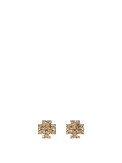 Tory Burch "kira Pave Studs" Earrings In Gold