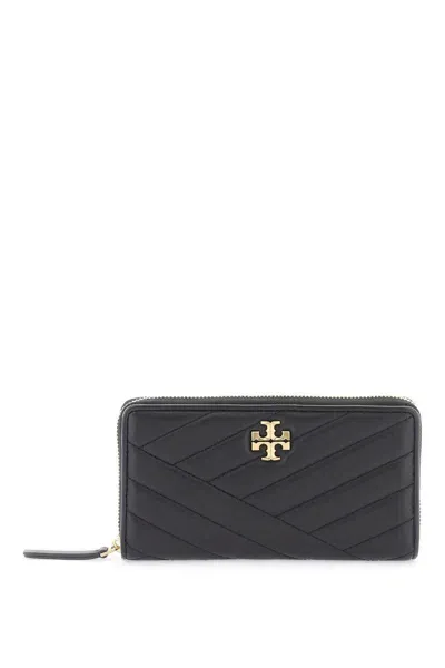 Tory Burch Kira Zip-around Wallet In Black