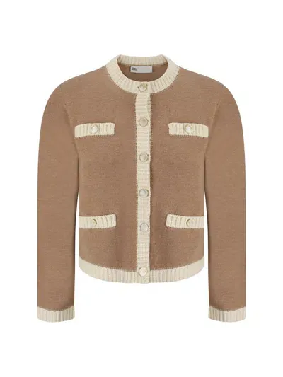 Tory Burch Knitwear In Beige