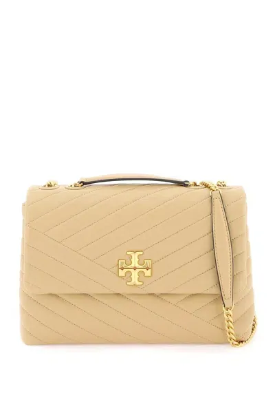 Tory Burch Large Kira Shoulder Bag In Desert Dune (beige)