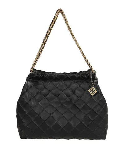 Tory Burch Leather Bag In Black