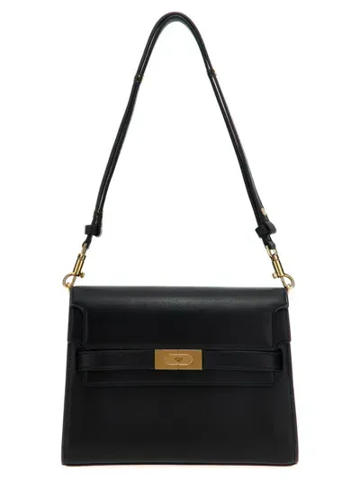 Tory Burch Lee Radziwill Shoulder Bag In Black