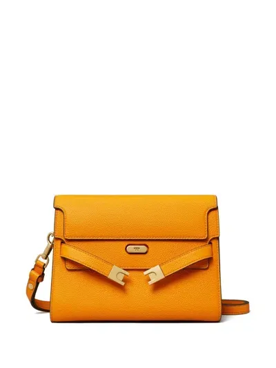 Tory Burch Lee Radziwill Shoulder Bag In Orange