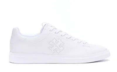 Tory Burch Logo Howell Sneakers In White