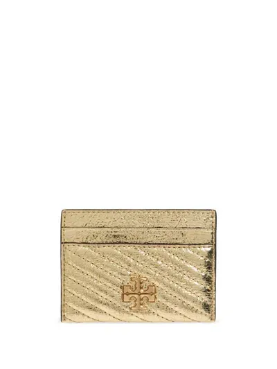 Tory Burch Logo-plaque Card Holder In Gold