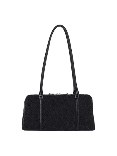 Tory Burch 'marshmallow' Small Shoulder Bag In Black  