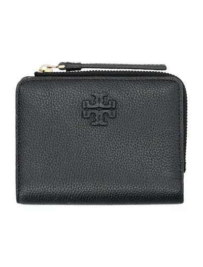 Tory Burch Mcgraw Bi-fold Wallet In Black