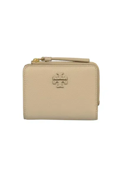 Tory Burch Mcgraw Bi-fold Wallet In Fresh Clay