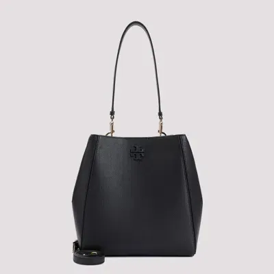 Tory Burch Mcgraw Bucket Bag In Black