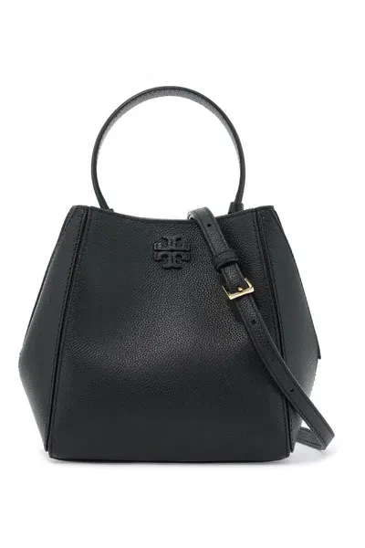 Tory Burch Mcgraw Bucket Bag In Black