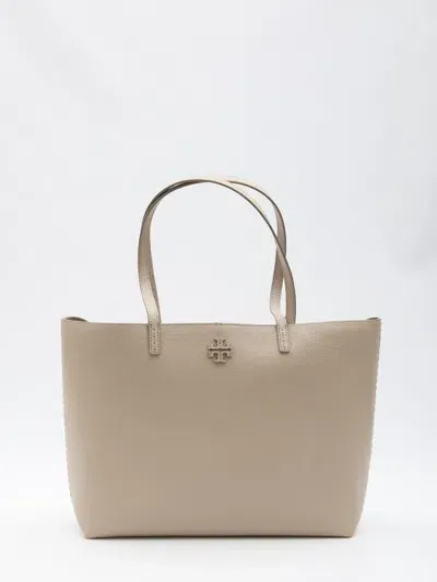 Tory Burch Mcgraw Tote Bag In Beige