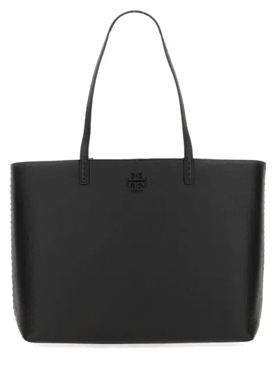 Tory Burch "mcgraw" Tote Bag In Black